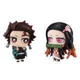 MegaHouse Demon Slayer Kimetsu no yaiba ChimiMega Buddy Series Tanjirou Kamado and Nezuko Kamado Good Friend Siblings Set