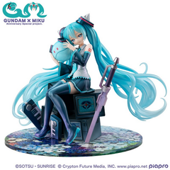MEGAHOUSE LUCREA MOBILE SUIT GUNDAM 45TH ANNIVERSARY X HATSUNE MIKU HATSUNE MIKU X OO GUNDAM
