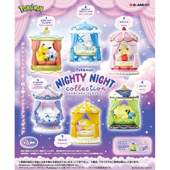 Re-ment Pokemon NIGHTY NIGHT collection Box of 6 Set