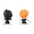 MegaHouse ChimiMega Buddy Series 'BLEACH' Ichigo Kurosaki and Rukia Kuchiki Soul Reaper Set