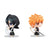 MegaHouse ChimiMega Buddy Series 'BLEACH' Ichigo Kurosaki and Rukia Kuchiki Soul Reaper Set